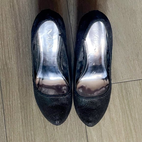 Mia "Jem" sparkly wedge platform shoes - Picture 3 of 7